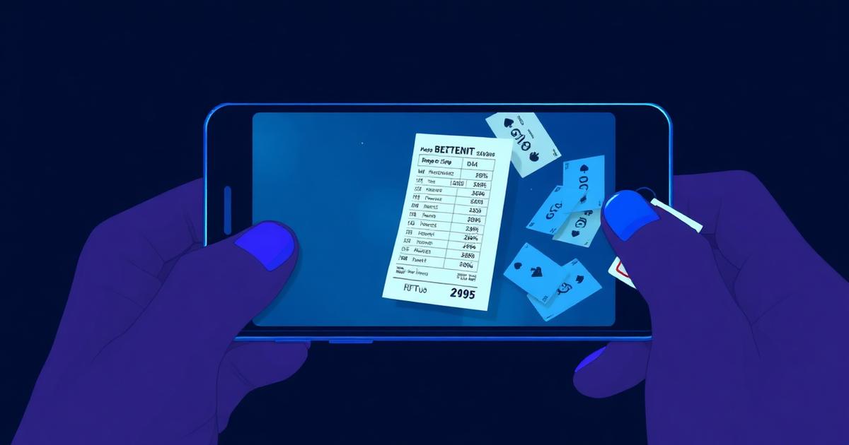 Teléfono escaneando un boleto de apuesta y extrayendo sus datos