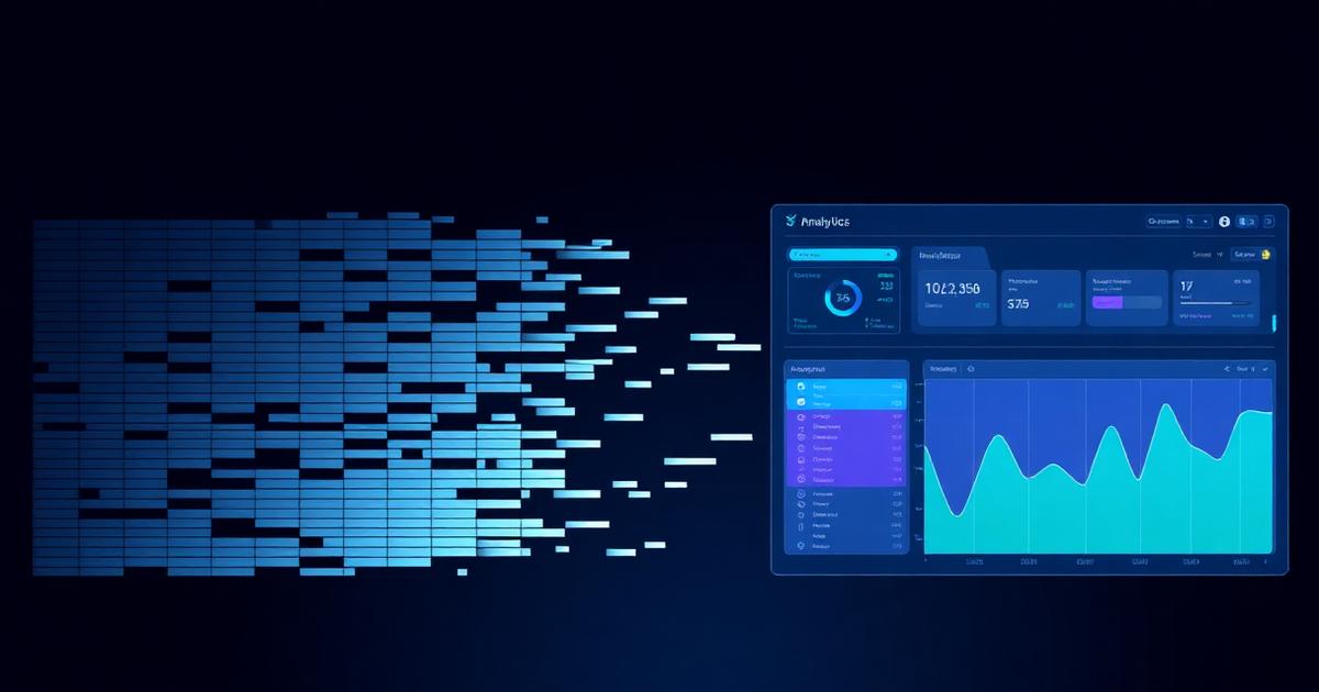 Hoja de cálculo transformándose en un panel de analítica de apuestas